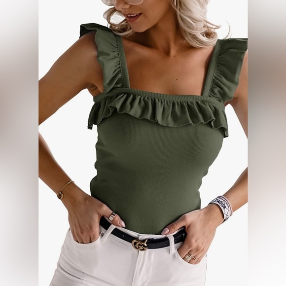 North Shore Ruffle Tank - Picture 2 of 6